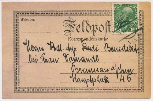 1915 auf feldpostkarte - 1915,